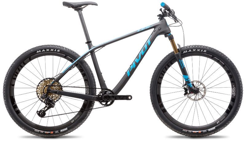 Blue and black 2020 Pivot LES 27.5 XX1 AXS bike