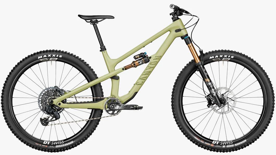 2022 light green Canyon Spectral 125 CF 9 trail mountain bike