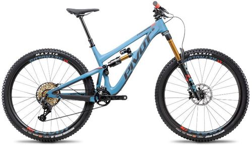 Slate blue 2020 Pivot Firebird Team XX1 AXS all mountain bike