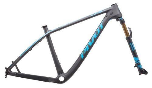 Blue 2020 Pivot LES 27.5 bike frame with front shock