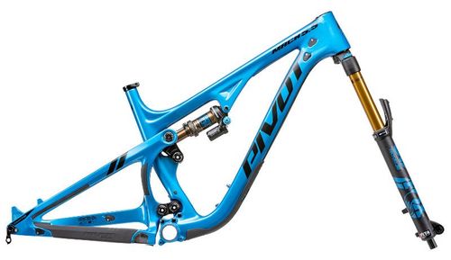 Blue 2020 Pivot Mach 5.5 bike frame kit