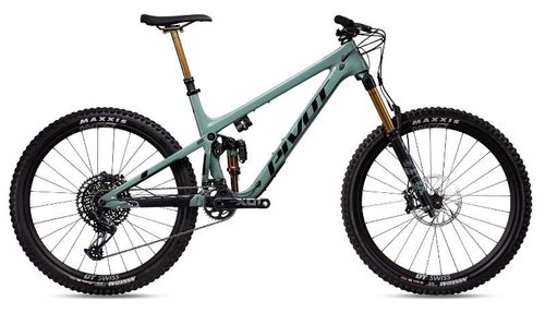 Mint green 2020 Pivot Mach 6 Pro X01 Live Valve mountain bike