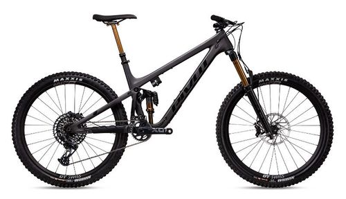 Dark gray 2020 Pivot Mach 6 Pro X01 Live Valve all mountain bike