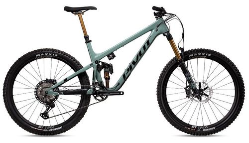 Mint green 2020 Pivot Mach 6 Pro XTR Fox Live Valve enduro bike