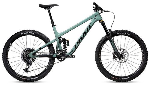 Mint green 2020 Pivot Mach 6 Race X01 Coil enduro bike