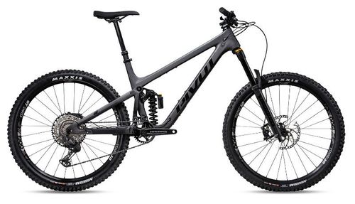 Dark gray 2020 Pivot Mach 6 Race XT Coil enduro mountain bike