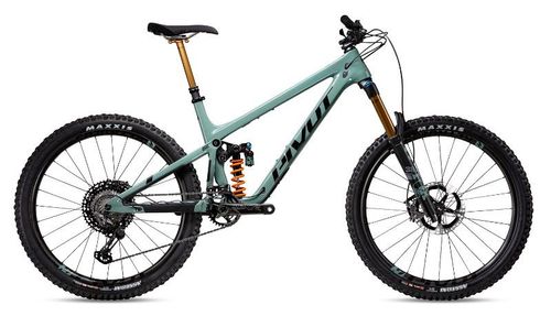 Mint green 2020 Pivot Mach 6 Team XTR Coil enduro bike