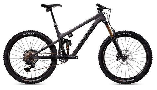 Dark grey 2020 Pivot Mach 6 Team XX1 AXS Live Valve enduro bike