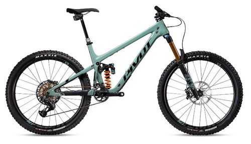 Mint green 2020 Pivot Mach 6 Team XX1 AXS Coilover mountain bike