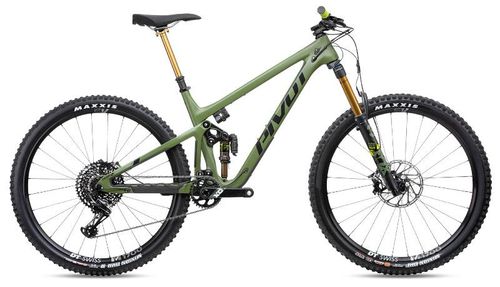 Green 2020 Pivot Switchblade Pro X01 with Fox Live Valve enduro mountain bike