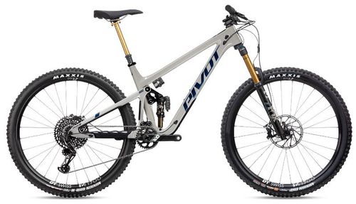 Light tan 2020 Pivot Switchblade Pro X01 with Fox Live Valve enduro mountain bike