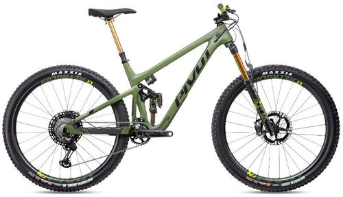 Green 2020 Pivot Switchblade Team XTR with Fox Live Valve enduro bike