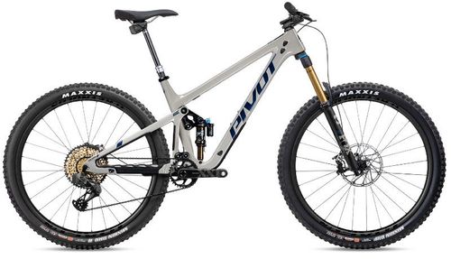 Light tan 2020 Pivot Switchblade Team XX1 AXS mountain bike