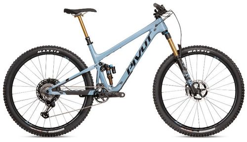 Light blue 2020 Pivot Trail 429 Enduro Team XTR trail bike