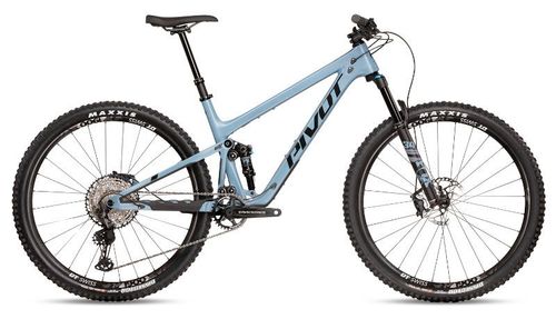 Light blue 2020 Pivot Trail 429 Race XT trail bike