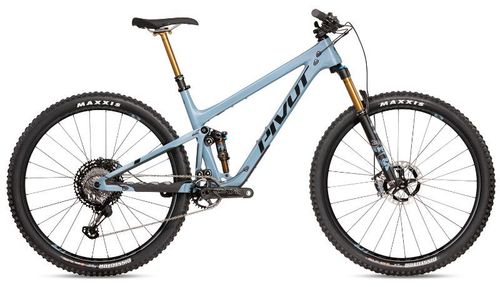 Light blue 2020 Pivot Trail 429 Team XTR trail bike