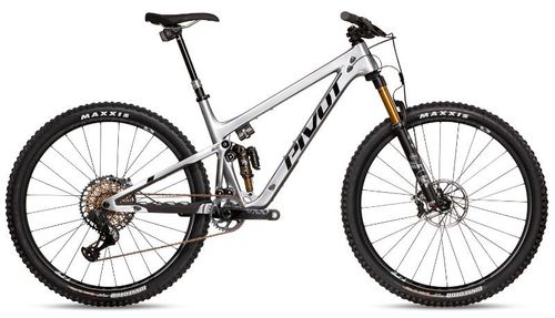 Silver 2020 Pivot Trail 429 Team XX1 AXS with Fox Live Valve trail bike