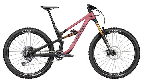 Red 2021 Canyon Spectral CF 9 full-suspension bike