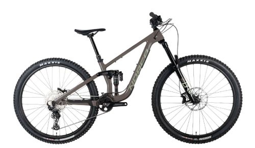 Gray and green 2021 Norco Sight C3 full-suspension mountain bike