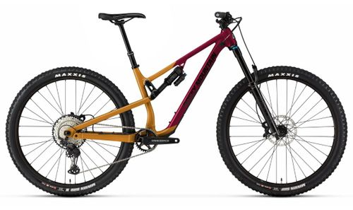 Red and yellow 2021 Rocky Mountain Instinct Alloy 50 trail mountain bike