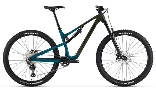 Blue green 2021 Rocky Mountain Instinct Carbon 30 trail bike