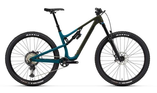 Blue green 2021 Rocky Mountain Instinct Carbon 70 trail bike