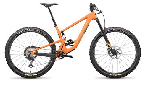 2021 orange Santa Cruz Hightower C XT trail mountain bike