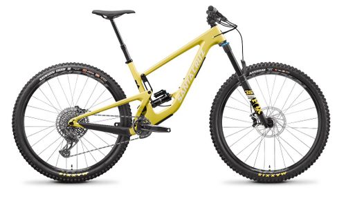 Light yellow 2021 Santa Cruz Megatower S mountain bike