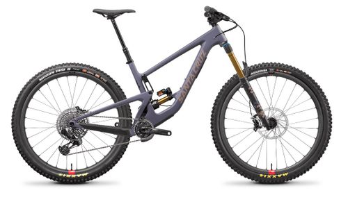 Purple gray 2021 Santa Cruz Megatower X01 AXS mountain bike
