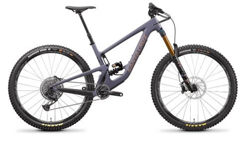 Purple gray 2021 Santa Cruz Megatower X01 CC coilover mountain bike