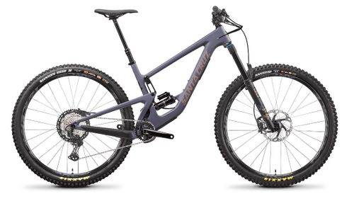 Purple gray 2021 Santa Cruz Megatower XT mountain bike