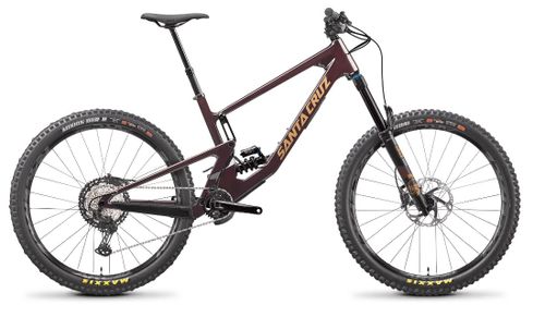 Dark red 2021 Santa Cruz Nomad XT Coil mountain bike