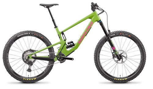 Lime green 2021 Santa Cruz Nomad XT Coil mountain bike