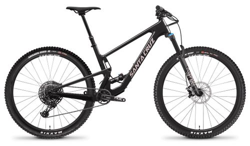 Black 2021 Santa Cruz Tallboy R Carbon down country bike