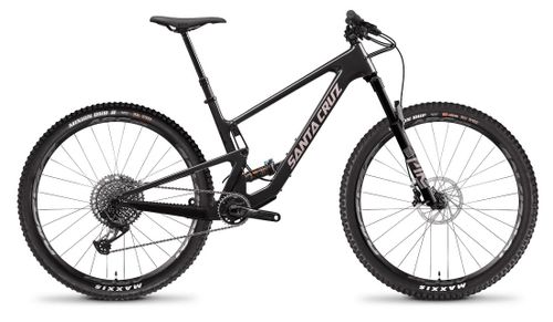 Black 2021 Santa Cruz Tallboy X01 CC down country mountain bike