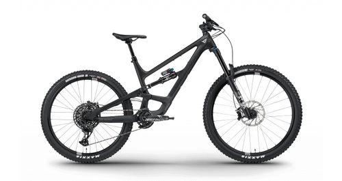Black 2021 YT Capra Core 3 mullet mountain bike