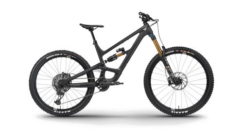Black 2021 YT Capra Core 4 mullet mountain bike