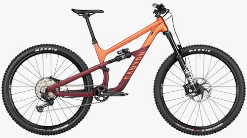 2022 light and dark orange Canyon Spectral 125 AL 6 trail mountain bike