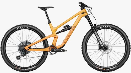 Light orange 2022 Canyon Torque CF 7 enduro bike