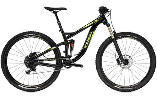 Trek Remedy 8 29 in black and lime green